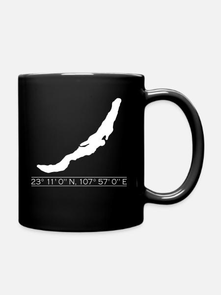 Baikal | Coordinates | White - Mug uni - noir