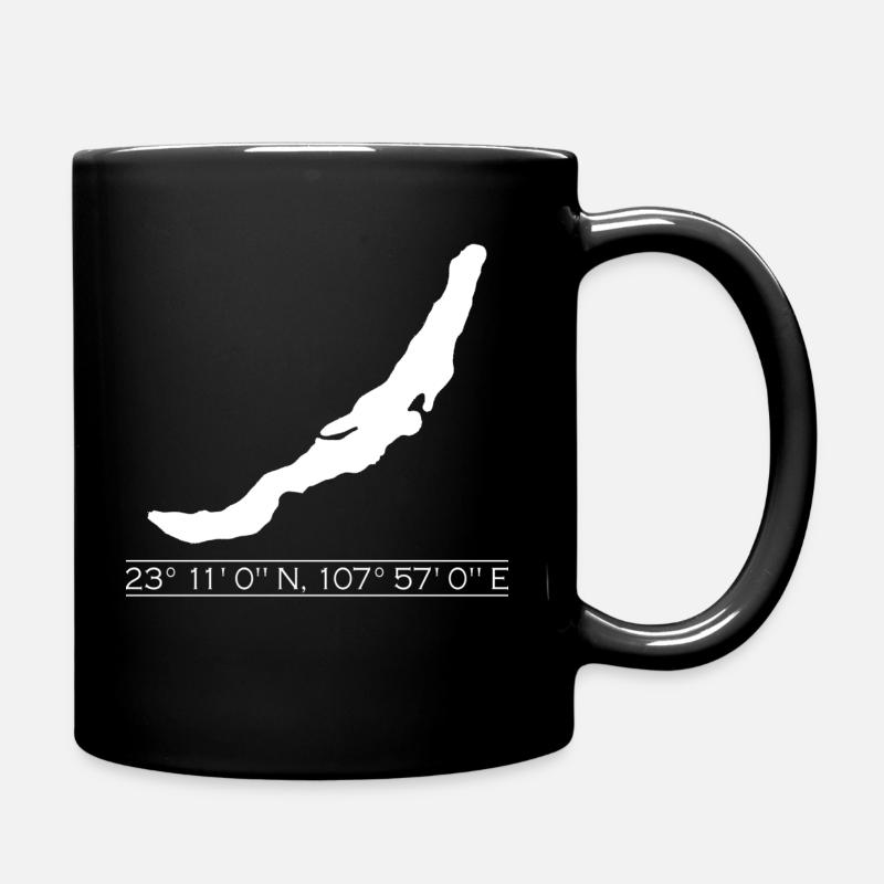 Baikal | Coordinates | White - Mug uni - noir