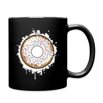 Donut - Full Colour Mug - black - Right