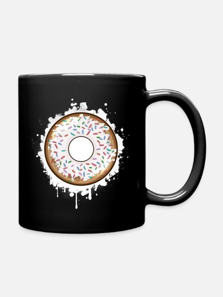 Donut - Full Colour Mug - black
