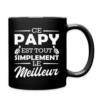 ce papy est tout simplement le meilleur - humour - Mug uni - noir - Droite