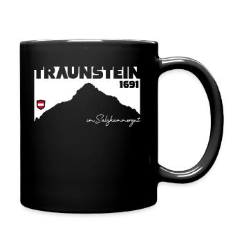 Traunstein Berg Salzkammergut Austria Österreich - Tasse einfarbig - Schwarz - Rechts