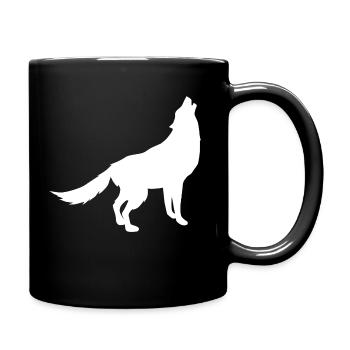 Wolf - Mug uni - noir - Droite