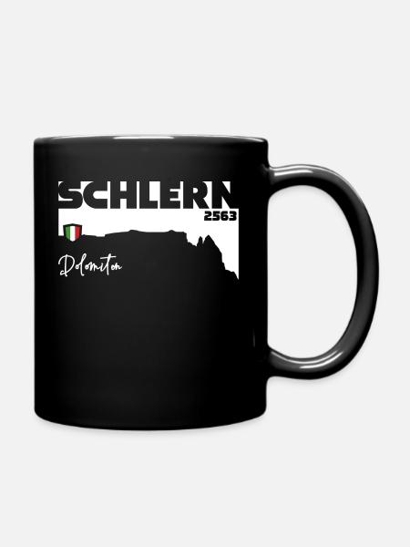 Schlern Sciliar Dolomiten Italien Südtirol Flagge - Tasse einfarbig - Schwarz
