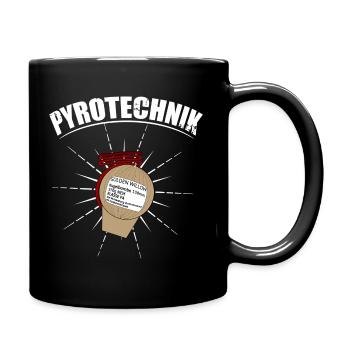 Pyrotechnik Feuerwerk Shell - Tasse einfarbig - Schwarz - Rechts