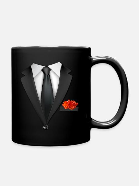 Costume CRAVATE - Mug uni - noir