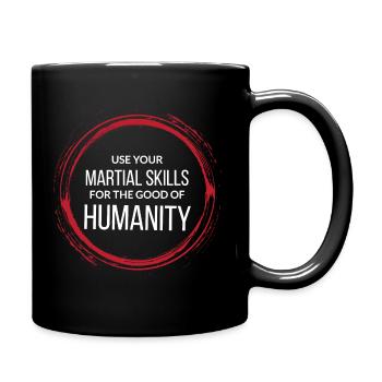 Wing chun Wingtsun MMA Martial Arts - Full Colour Mug - black - Right