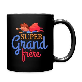 Super grand frere - Mug uni - noir - Droite