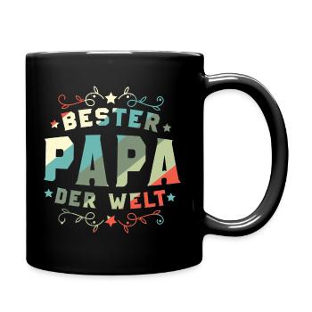 Bester Papa Der Welt Bester Papa - Tasse einfarbig - Schwarz - Rechts