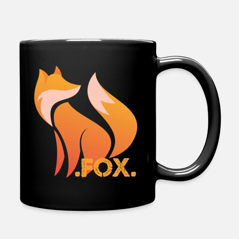 .Fuchs. - Tasse einfarbig - Schwarz