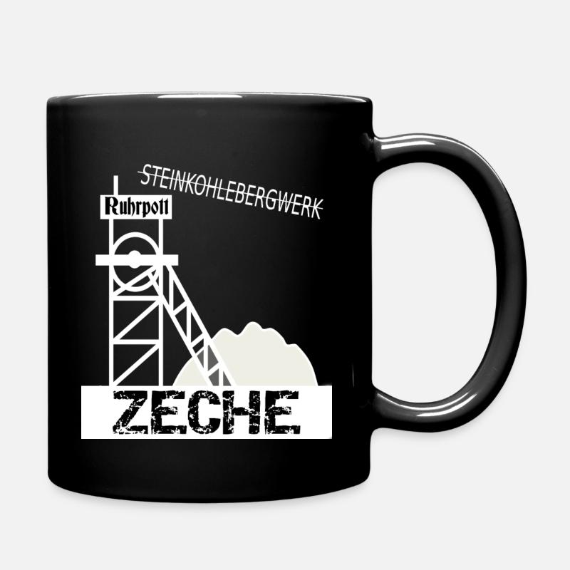 Ruhrpott Zeche - Tasse einfarbig - Schwarz