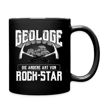 Geologie Geologe Geologin Geowissenschaften Steine - Tasse einfarbig - Schwarz - Rechts