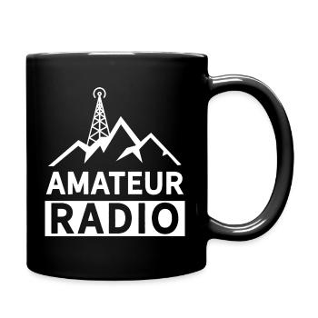 Amateurfunk Amateurfunker RAdio - Tasse einfarbig - Schwarz - Rechts