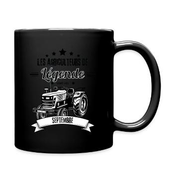 Agriculteur de légende septembre cadeau meilleur - Mug uni - noir - Droite