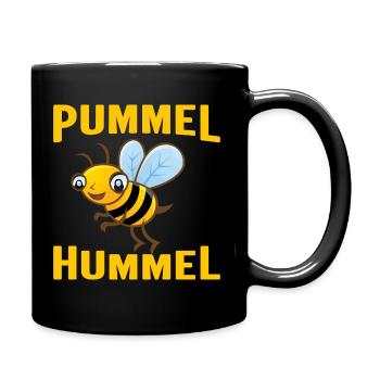 Pummel Hummel - Tasse einfarbig - Schwarz - Rechts