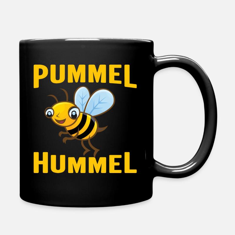 Pummel Hummel - Tasse einfarbig - Schwarz