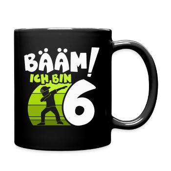 6ème anniversaire Dabbing cadeau 6 ans - Mug uni - noir - Droite