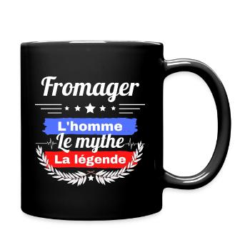 Fromager l'homme le mythe la légende - Mug uni - noir - Droite