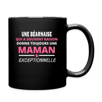 une Béarnaise Toujours raison drôle maman cadeau m - Mug uni - noir - Droite