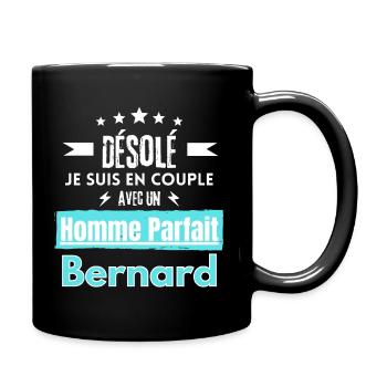 Désole je suis en couple homme parfait Bernard - Mug uni - noir - Droite