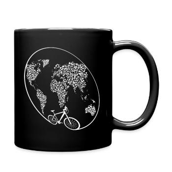 bike the world, vélo - Mug uni - noir - Droite