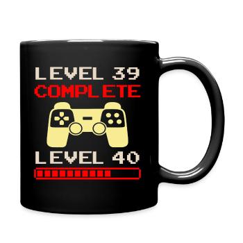 40ème anniversaire niveau complet 39 niveau suivant 40 - Mug uni - noir - Droite
