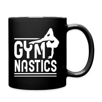 Gymnastik Turnerin Gymnast Gymnastin Turnen - Tasse einfarbig - Schwarz - Rechts