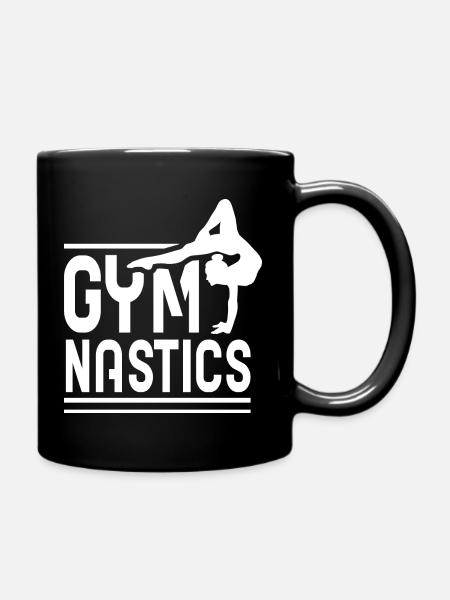 Gymnastics Gymnast Gymnastin Gymnastics - Full Colour Mug - black