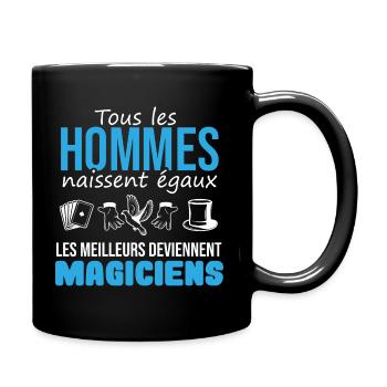 les meilleurs deviennent magicien | magie magique - Mug uni - noir - Droite