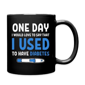 Diabetiker Insulin - Full Colour Mug - black - Right