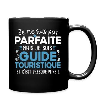 Guide touristique touriste cadeau métier humour - Mug uni - noir - Droite