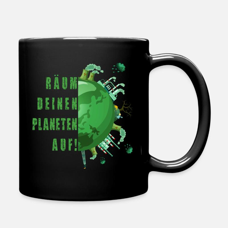 Earth Day Umweltschützer Umweltschutz Naturschutz - Tasse einfarbig - Schwarz