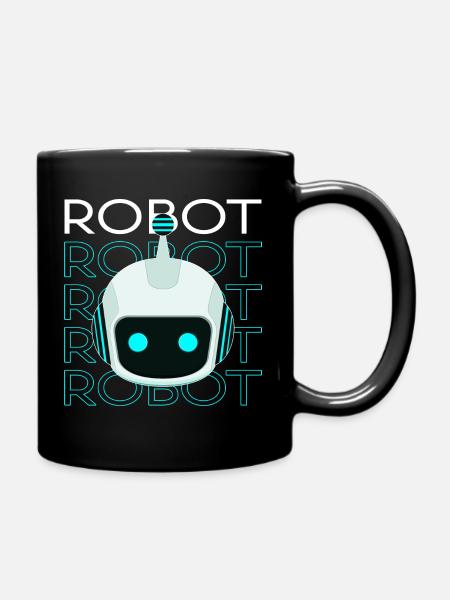 Robot - Tasse einfarbig - Schwarz