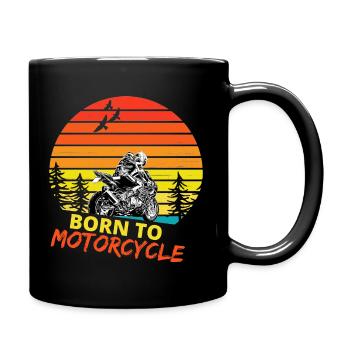 Motorcycle Lifestyle / Motorcycle / Motorcycles biker - Full Colour Mug - black - Right