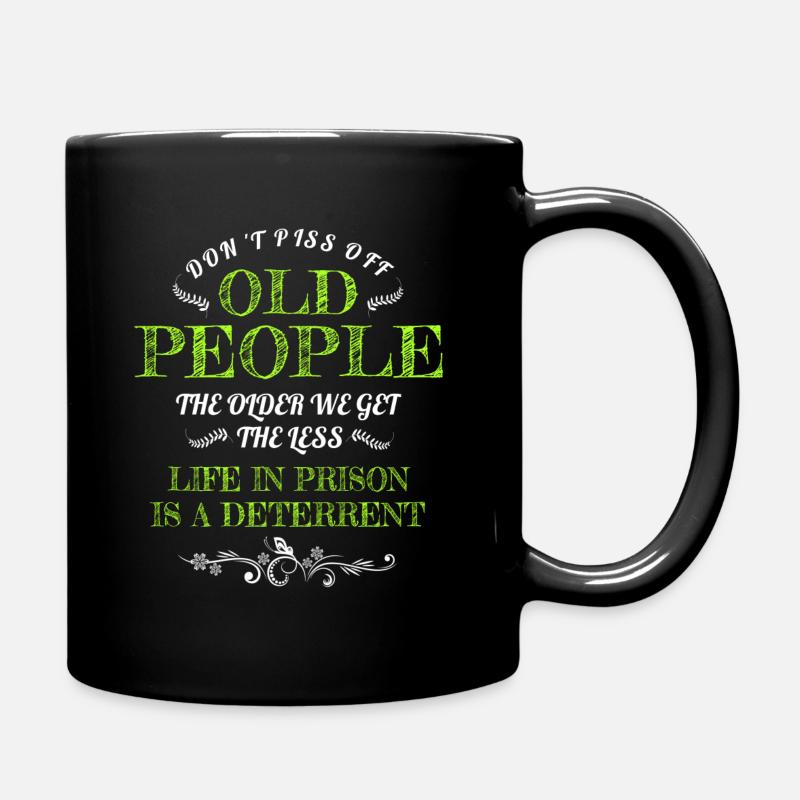 Ne pissez pas les vieux - Mug uni - noir