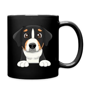 Appenzeller Sennenhund - Tasse einfarbig - Schwarz - Rechts