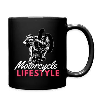Motorcycle Lifestyle / Moto / moto biker - Mug uni - noir - Droite