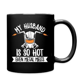 Welding saying for your welder wife - Full Colour Mug - black - Right