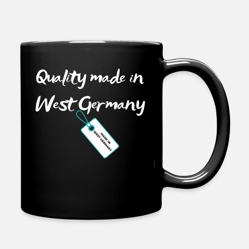Qualität aus Westdeutschland - Tasse einfarbig - Schwarz