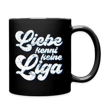 LIEBE KENNT KEINE LIGA - Tasse einfarbig - Schwarz - Rechts