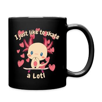 Skater girls Axolotl - Full Colour Mug - black - Right