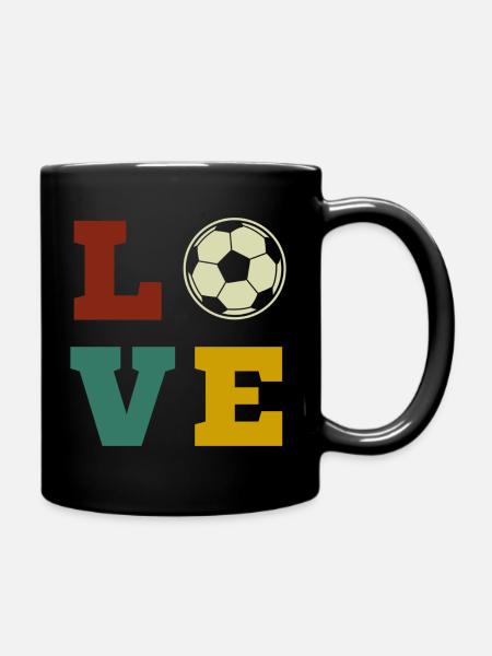Football Football Footballer Football Player Coach - Full Colour Mug - black