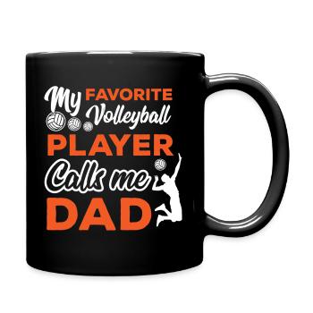 Volleyball Volleyball Player Beach Volleyball Player - Full Colour Mug - black - Right