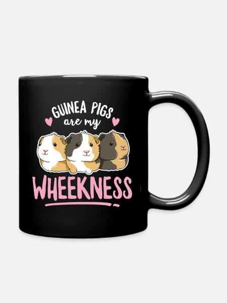Guinea pig saying for a guinea pig - Full Colour Mug - black