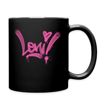 Leni Name Graffiti T Shirt - Full Colour Mug - black - Right