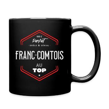 Franc comtois parfait et au top - Mug uni - noir - Droite