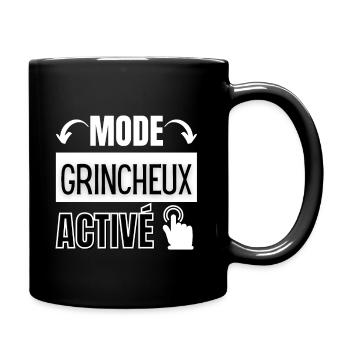 mode grincheux - Mug uni - noir - Droite