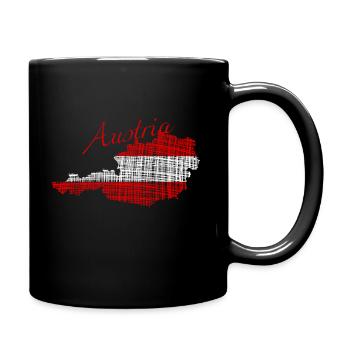 Austria austria - Tasse einfarbig - Schwarz - Rechts