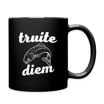 truite diem - Mug uni - noir - Droite