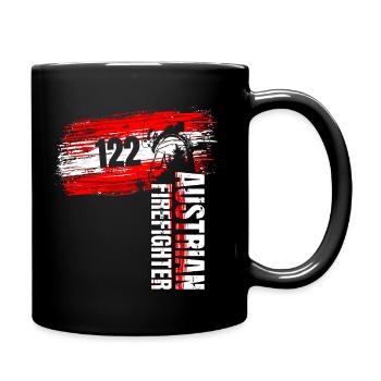 Austrian Firefighter - THREE - Tasse einfarbig - Schwarz - Rechts